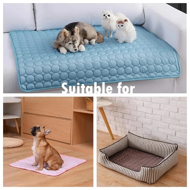 Alfombra Refrescante para Perros y Gatos | Cama Fría de Verano para Mascotas