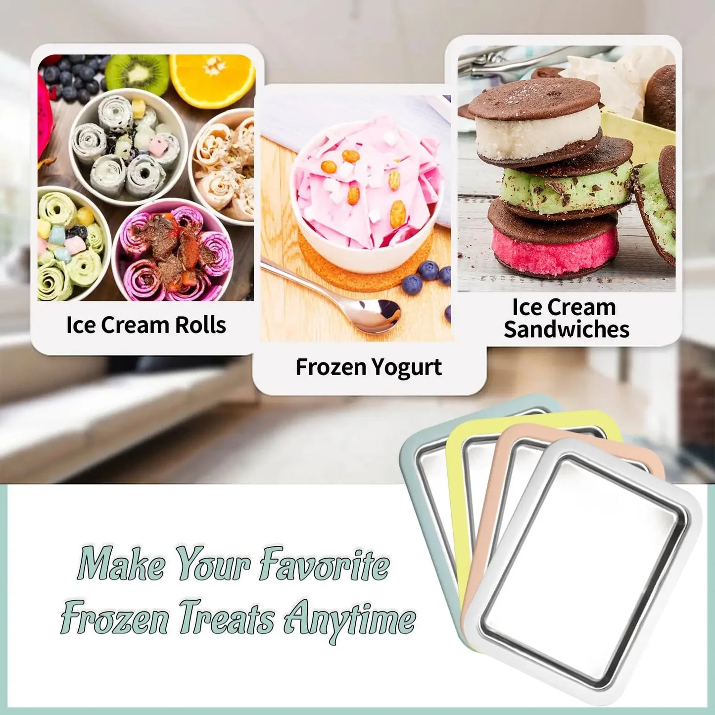 Máquina de Helados Caseros Enrollados | Yogur Helado DIY Fácil y Rápido