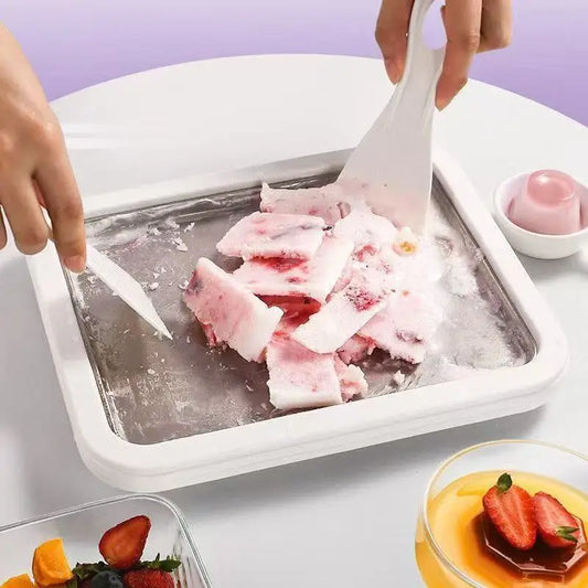 Máquina de Helados Caseros Enrollados | Yogur Helado DIY Fácil y Rápido