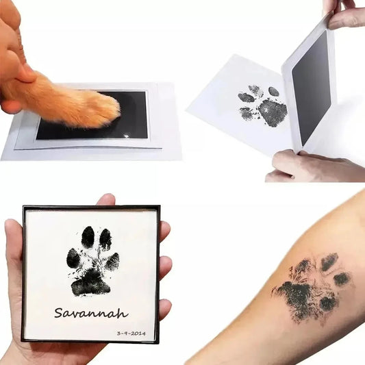 Kit de Huella de Mascota sin Tinta | Recuerdo Eterno de tu Perro o Gato