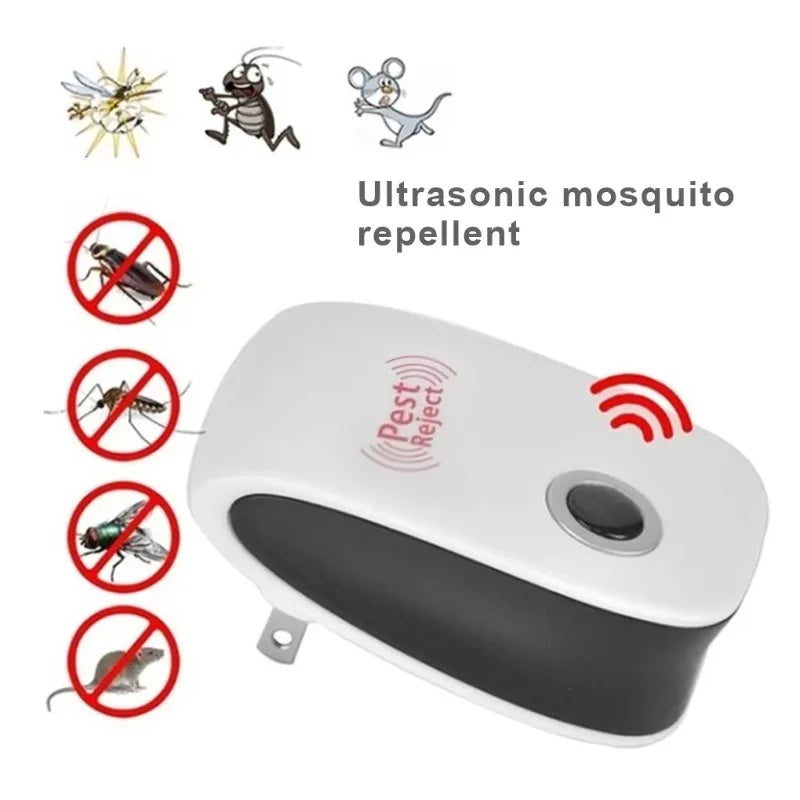 Repelente Ultrasónico de Insectos | Elimina Mosquitos, Cucarachas y Ratones sin Químicos