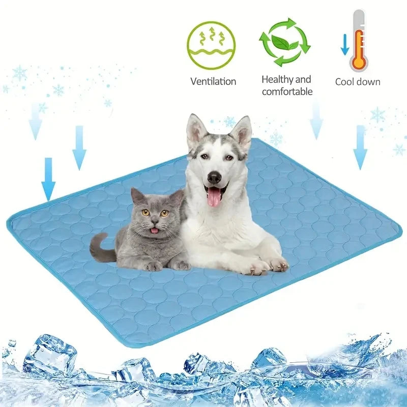 Alfombra Refrescante para Perros y Gatos | Cama Fría de Verano para Mascotas