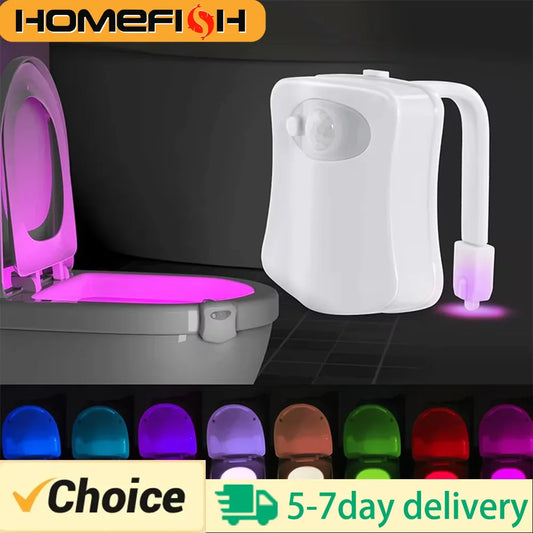 Luz LED RGB para Inodoro con Sensor de Movimiento | 8 Colores Ambiente