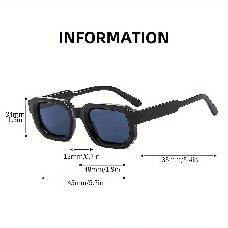 Gafas de Sol Retro Rectangulares UV400 | Estilo Vintage para Hombre y Mujer