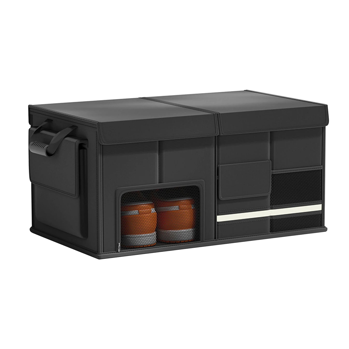 Organizador Plegable para Maletero 60L | Caja de Almacenaje con Tapa y Compartimentos