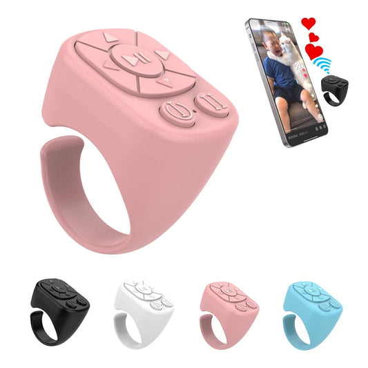 Anillo Control Remoto Bluetooth para TikTok | Pasa Páginas y Dispara Cámara desde el Móvil