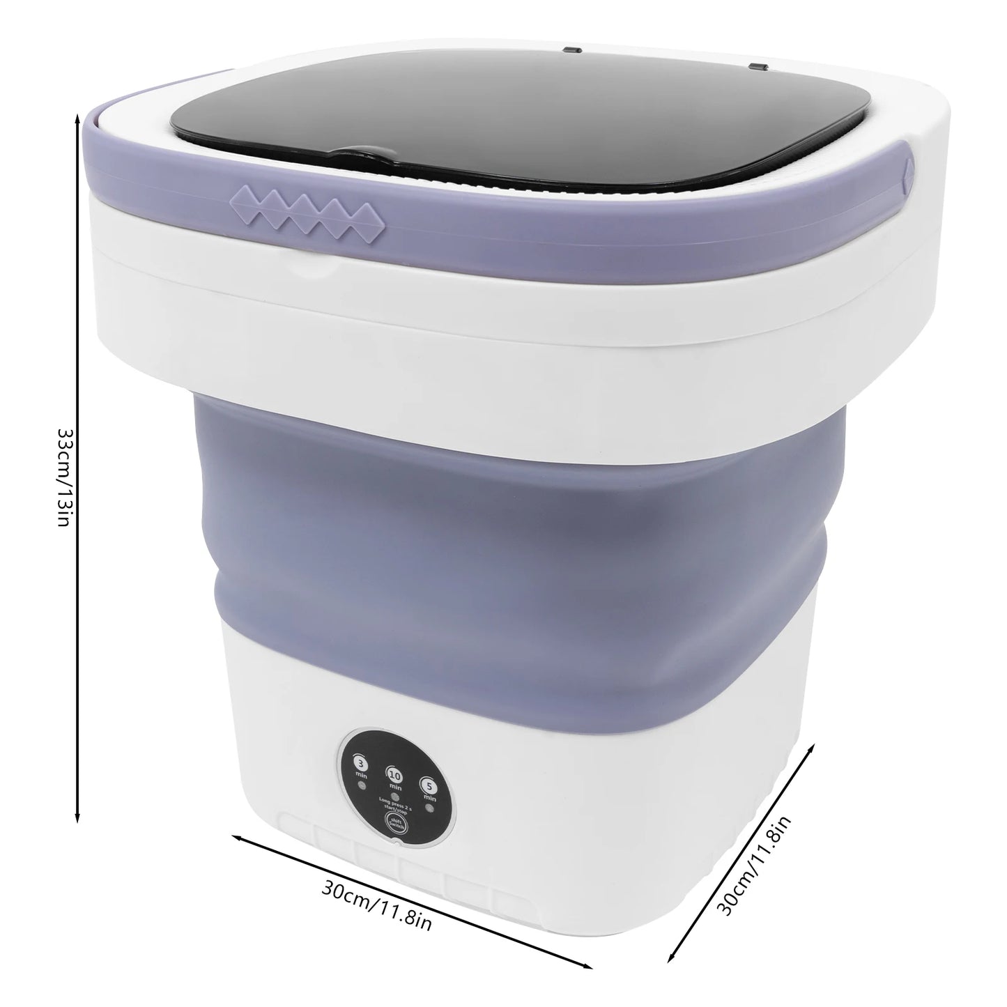Lavadora Mini Plegable 12L | 3 Modos de Lavado para Ropa de Bebé y Ropa Interior