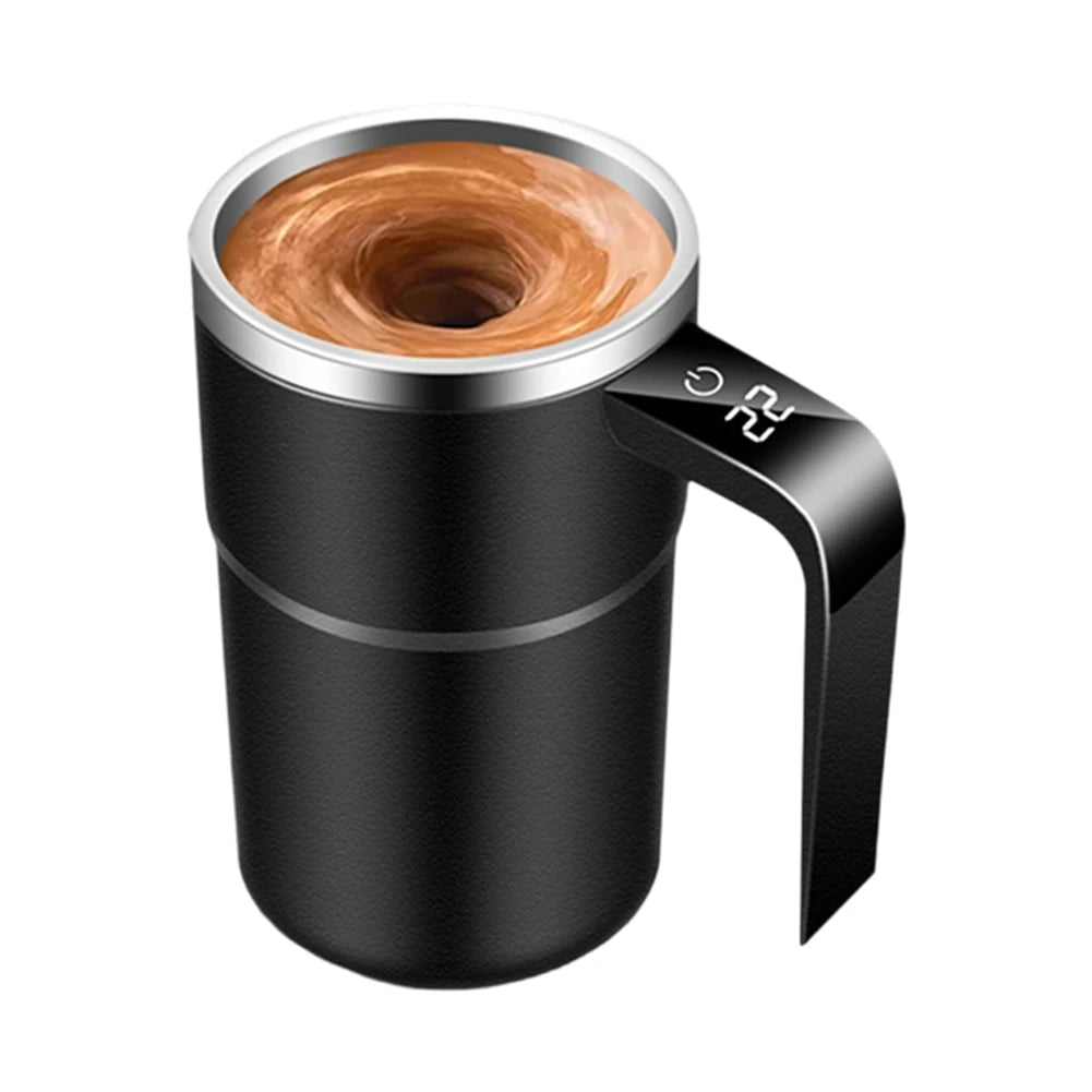 Taza Autobatidora Eléctrica 380ml | Mezcla Automática con Display de Temperatura
