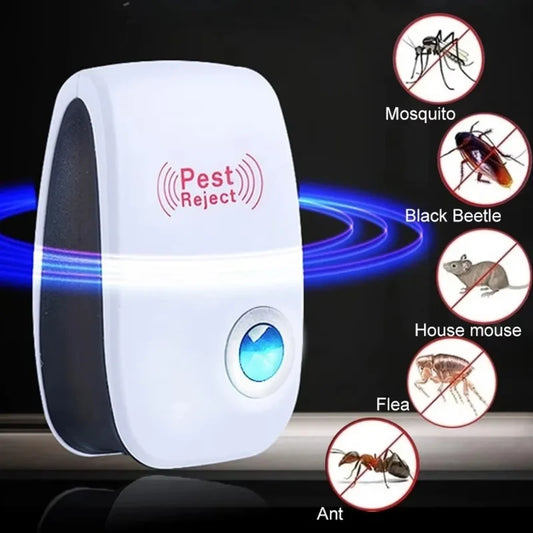 Repelente Ultrasónico de Insectos | Elimina Mosquitos, Cucarachas y Ratones sin Químicos