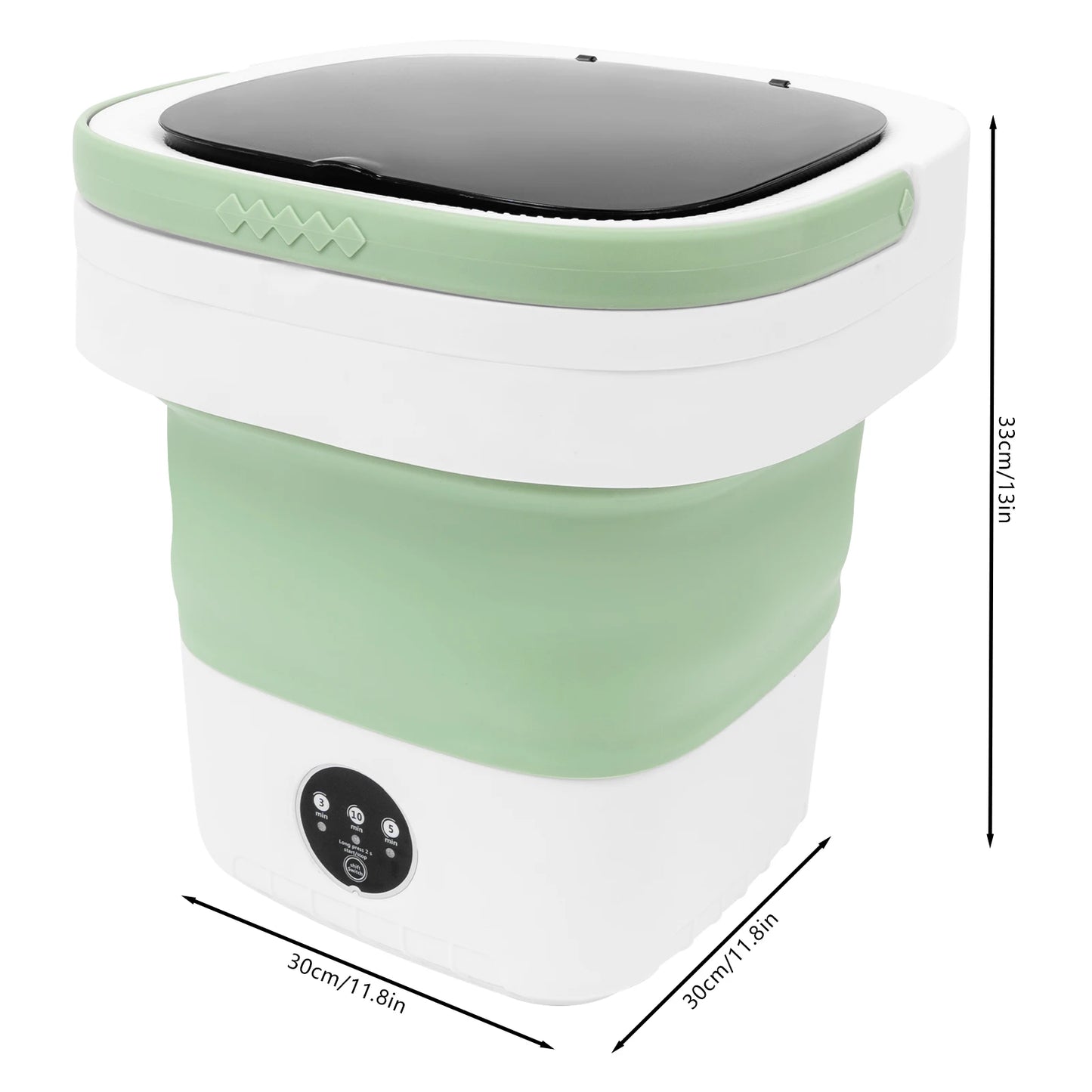 Lavadora Mini Plegable 12L | 3 Modos de Lavado para Ropa de Bebé y Ropa Interior